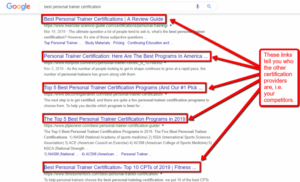 Research who are your competitors
