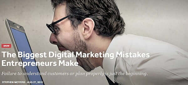 The Biggest Digital Marketing Mistakes Entrepreneurs Make