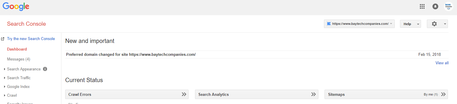 Google Search Console and Your Website